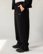 Flexi Baggy Fit Sweatpants – Black – Anti Basic streetwear Egypt (photo 4)
