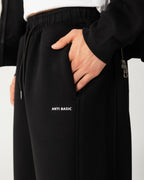 Flexi Baggy Fit Sweatpants – Black – Anti Basic streetwear Egypt (photo 5)