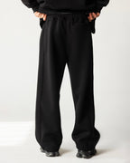 Flexi Baggy Fit Sweatpants – Black – Anti Basic streetwear Egypt (photo 6)