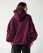 Identity – Burgundy Balloon Fit Hoodie – Burgundy – Anti Basic streetwear Egypt (photo 5)