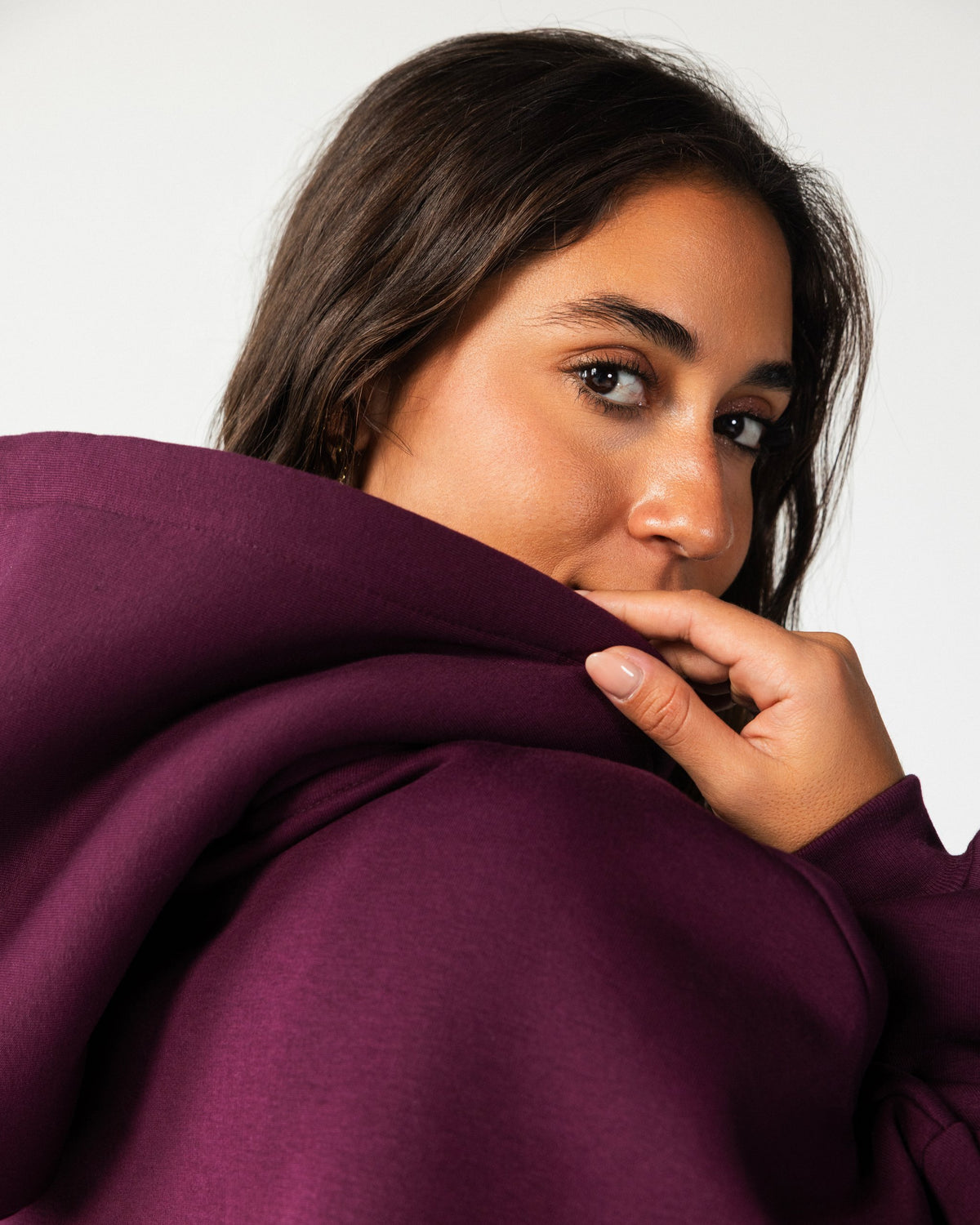 Identity – Burgundy Balloon Fit Hoodie – Burgundy – Anti Basic streetwear Egypt (photo 6)