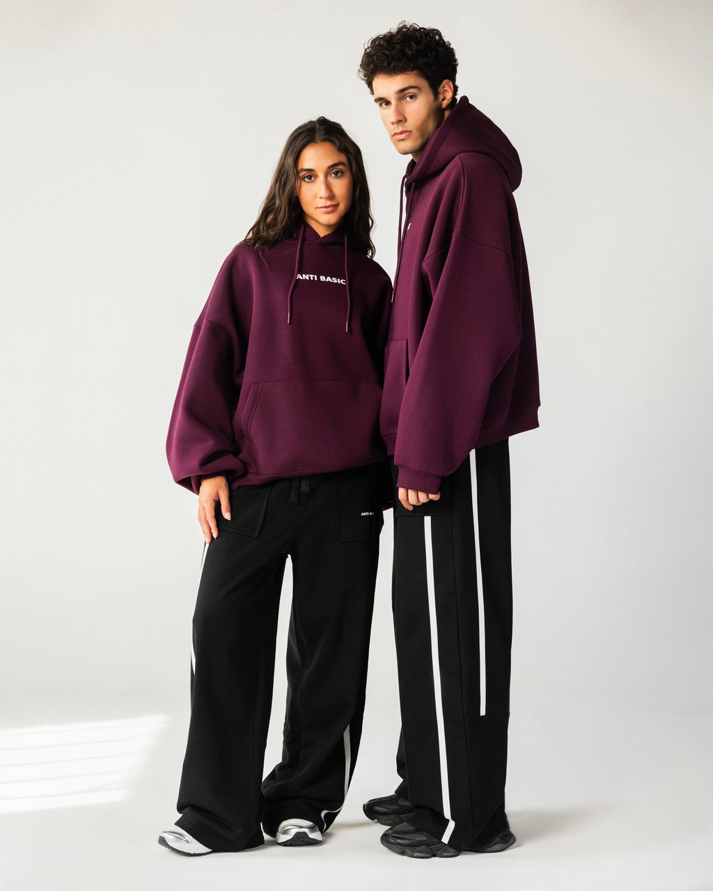 Identity – Burgundy Balloon Fit Hoodie – Burgundy – Anti Basic streetwear Egypt (photo 8)