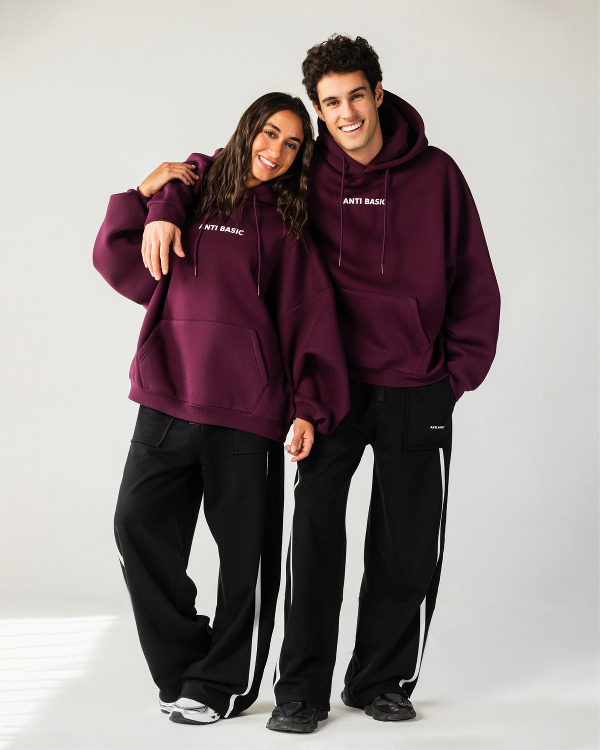 Identity – Burgundy Balloon Fit Hoodie – Burgundy – Anti Basic streetwear Egypt (photo 10)