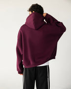Identity – Burgundy Balloon Fit Hoodie – Burgundy – Anti Basic streetwear Egypt (photo 15)