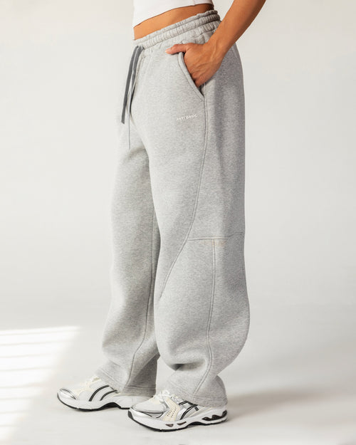 Melton Balloon Fit Sweatpants – Gray – Anti Basic streetwear Egypt (photo 3)