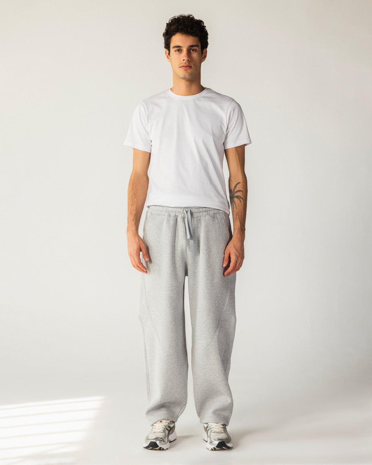 Melton Balloon Fit Sweatpants – Gray – Anti Basic streetwear Egypt (photo 6)