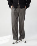 Textured Wide Leg Pants – Gray – Anti Basic streetwear Egypt (photo 3)
