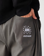 Textured Wide Leg Pants – Gray – Anti Basic streetwear Egypt (photo 6)