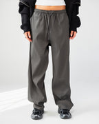 Textured Wide Leg Pants – Gray – Anti Basic streetwear Egypt (photo 12)