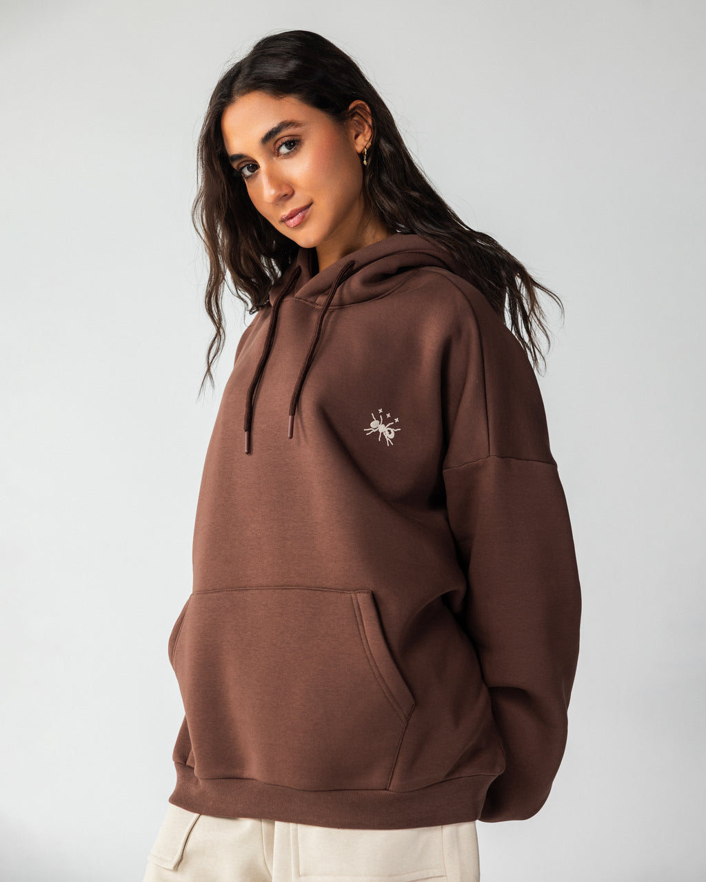 Too Cold – Balloon Hoodie – Brown – Anti Basic streetwear Egypt (photo 2)