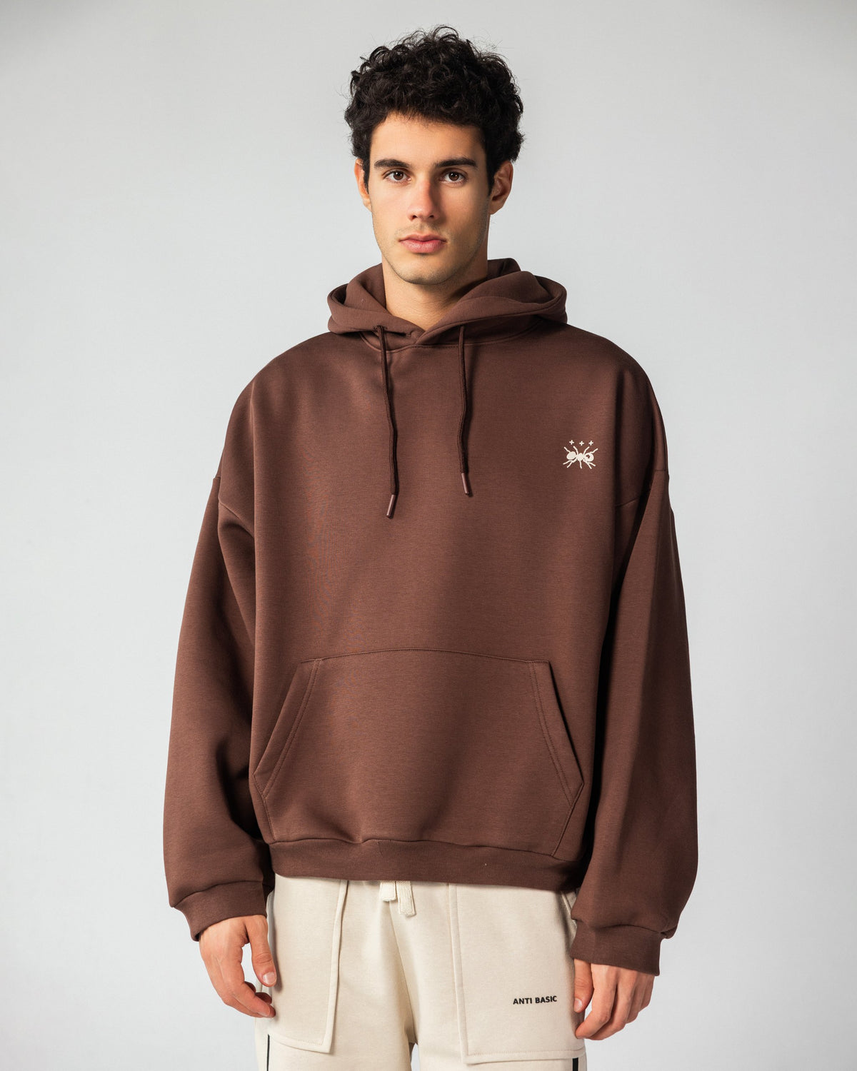 Too Cold – Balloon Hoodie – Brown – Anti Basic streetwear Egypt (photo 9)