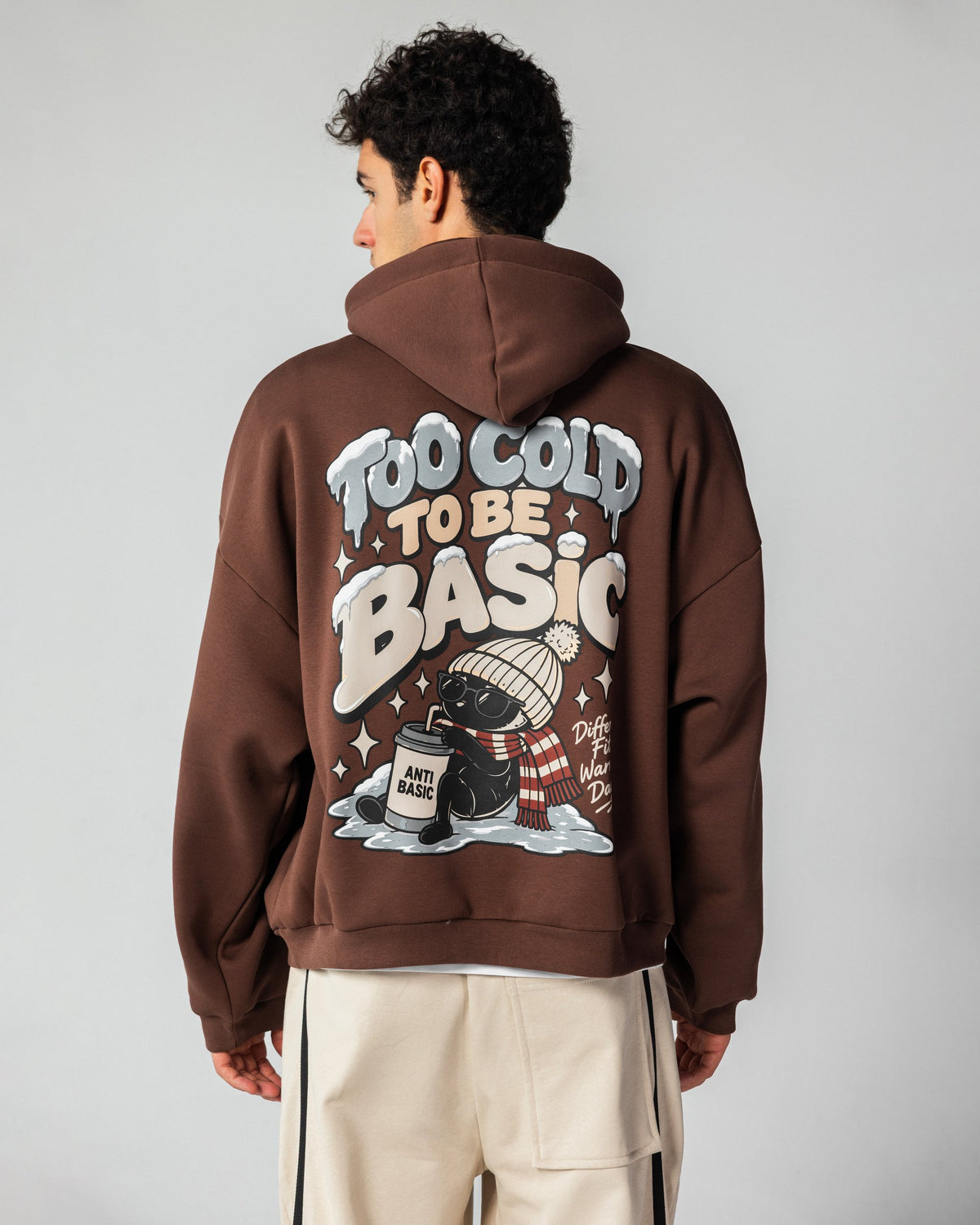 Too Cold – Balloon Hoodie – Brown – Anti Basic streetwear Egypt (photo 11)