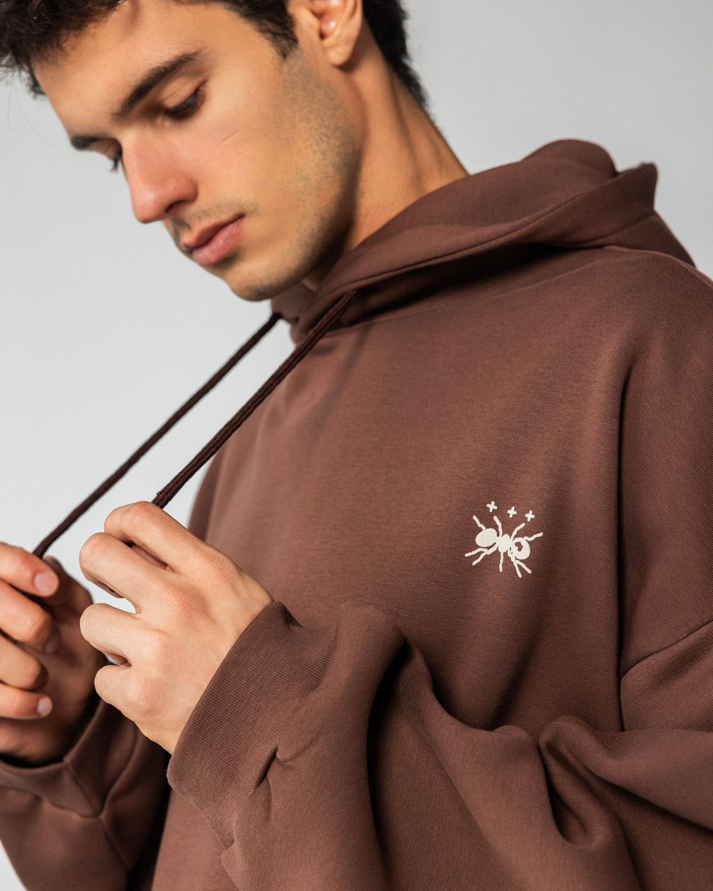 Too Cold – Balloon Hoodie – Brown – Anti Basic streetwear Egypt (photo 12)