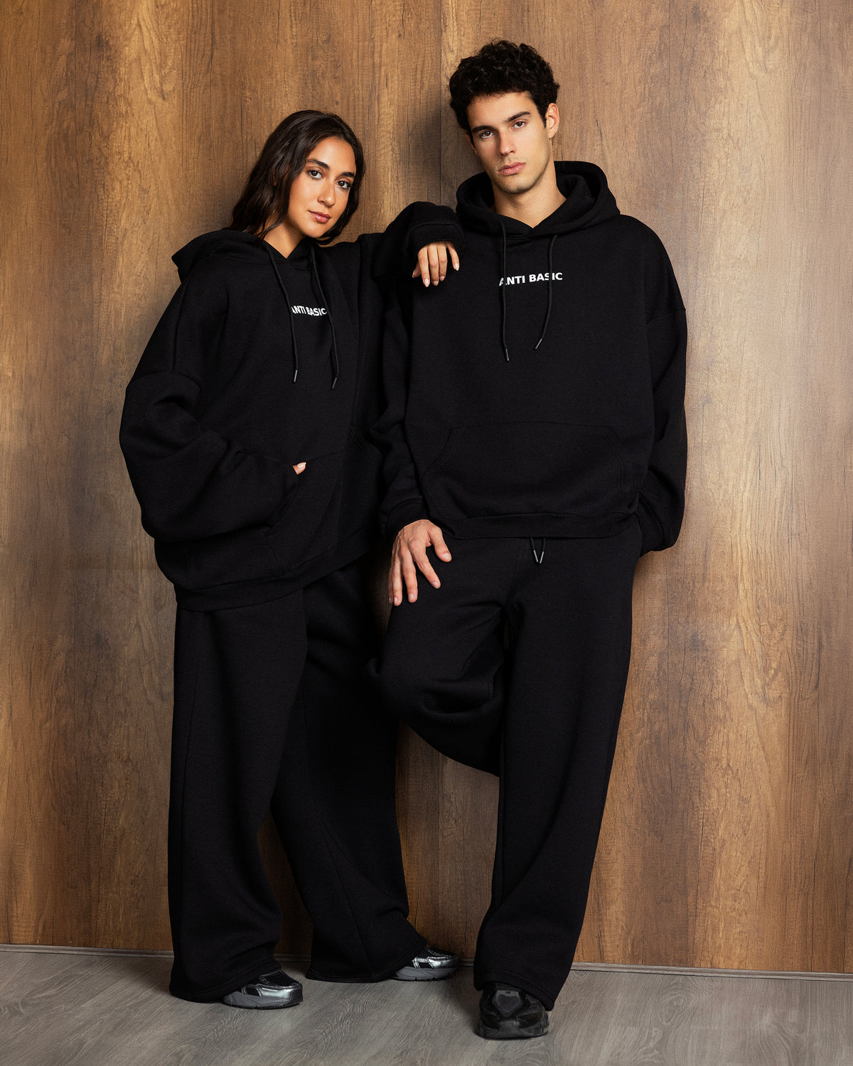 Unisex Relaxed Melton Set – Black – Anti Basic streetwear Egypt (photo 17)