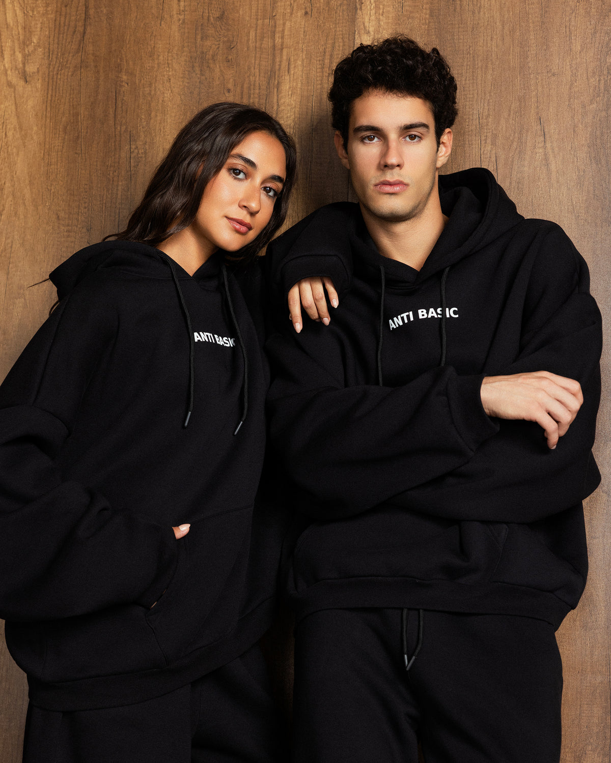 Unisex Relaxed Melton Set – Black – Anti Basic streetwear Egypt (photo 18)