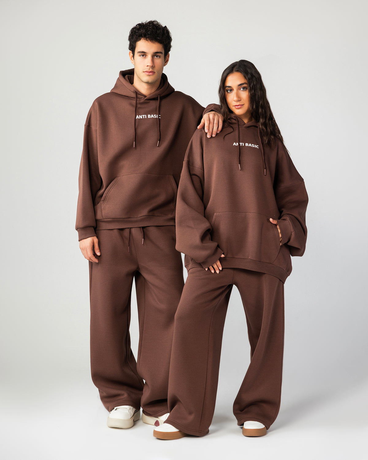 Unisex Relaxed Melton Set – Brown – Anti Basic streetwear Egypt (photo 18)