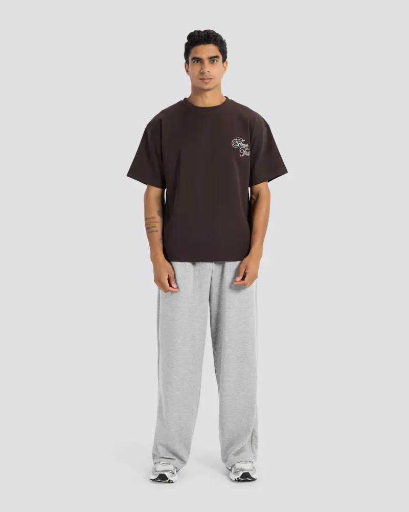Amor Fati Oversize T-Shirt1 Amor Fati Oversize T-Shirt – Brown – Anti Basic streetwear Egypt