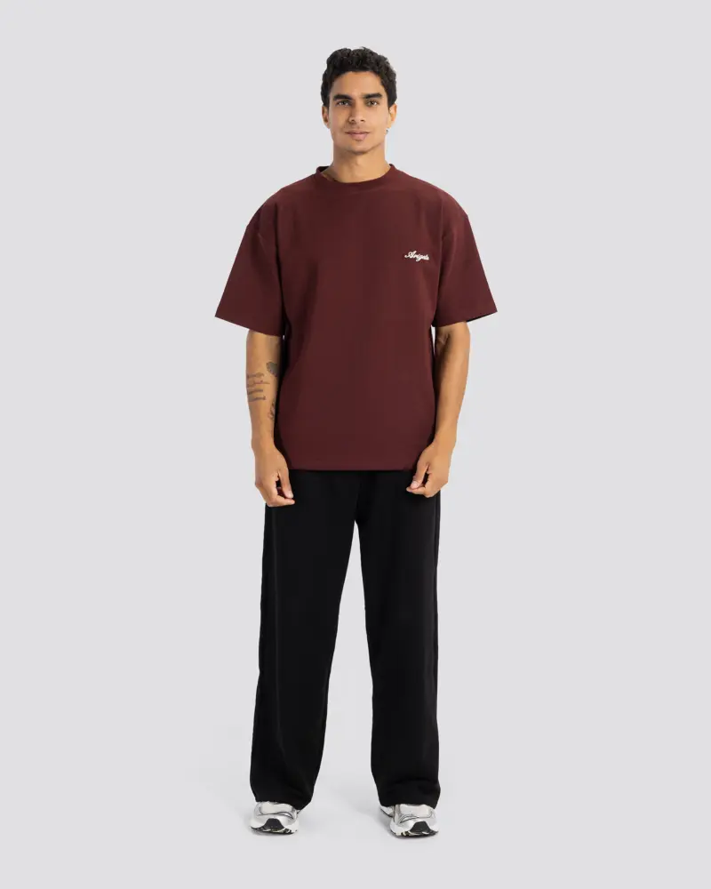 Arigato Oversize T-Shirt-Burgandy1 Arigato Oversize T-Shirt – Burgundy – Anti Basic streetwear Egypt