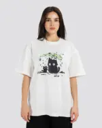 Cat Print Oversize T-Shirt – Anti Basic streetwear Egypt (photo 3)