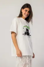 Cat Print Oversize T-Shirt - Image 4
