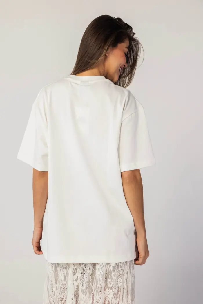 Cat Print Oversize T-Shirt - Image 2