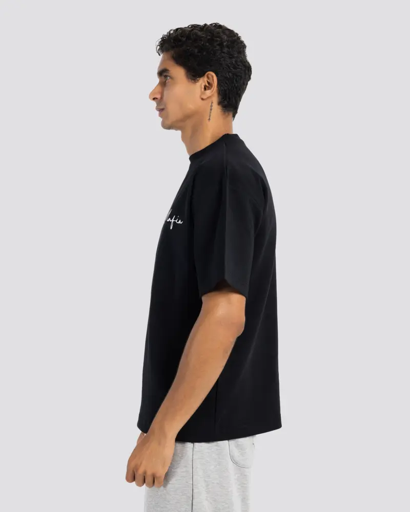 Mafia Oversize T-Shirt – Black – Anti Basic streetwear Egypt (photo 2)
