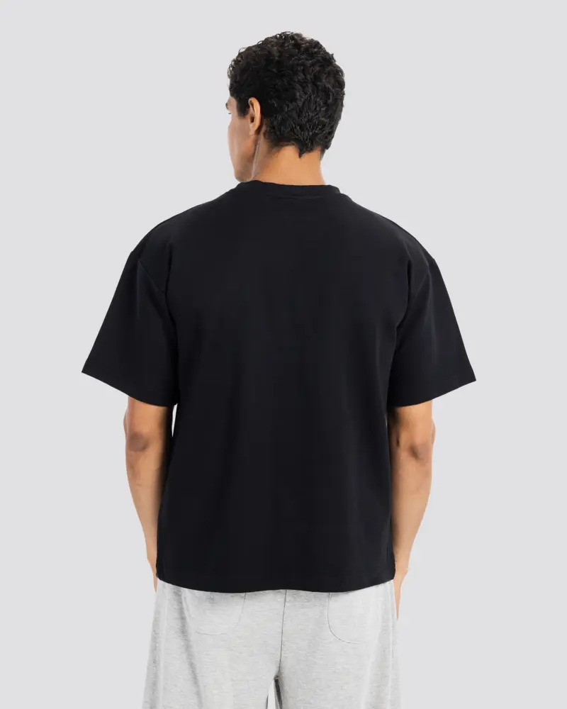 Mafia Oversize T-Shirt – Black – Anti Basic streetwear Egypt (photo 3)
