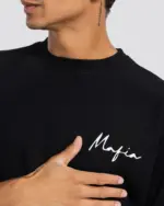 Mafia Oversize T-Shirt – Black – Anti Basic streetwear Egypt (photo 1)