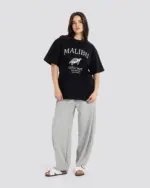 Malibu Oversize T-Shirt – Black – Anti Basic streetwear Egypt