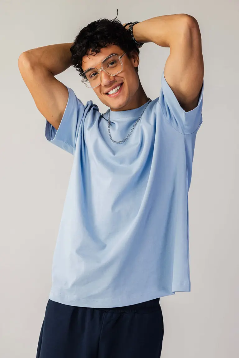Oversize T Shirt baby blue2 scaled