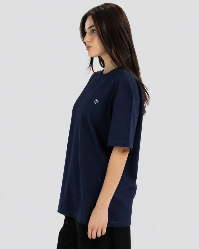 Ribbon Bow Oversize T-Shirt – Anti Basic streetwear Egypt (photo 2)