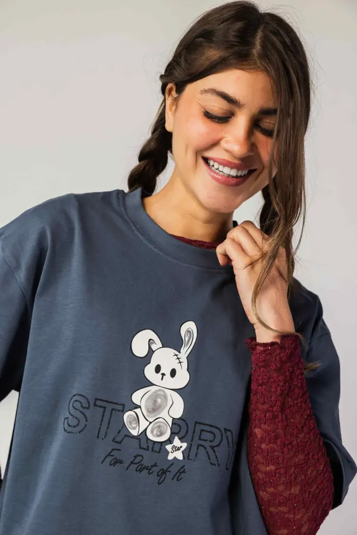 Starry Oversize T-Shirt - Image 4