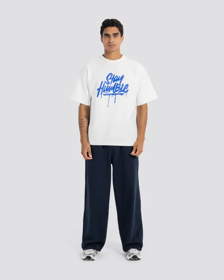 Stay Humble Oversize T-Shirt – Off White – Anti Basic streetwear Egypt