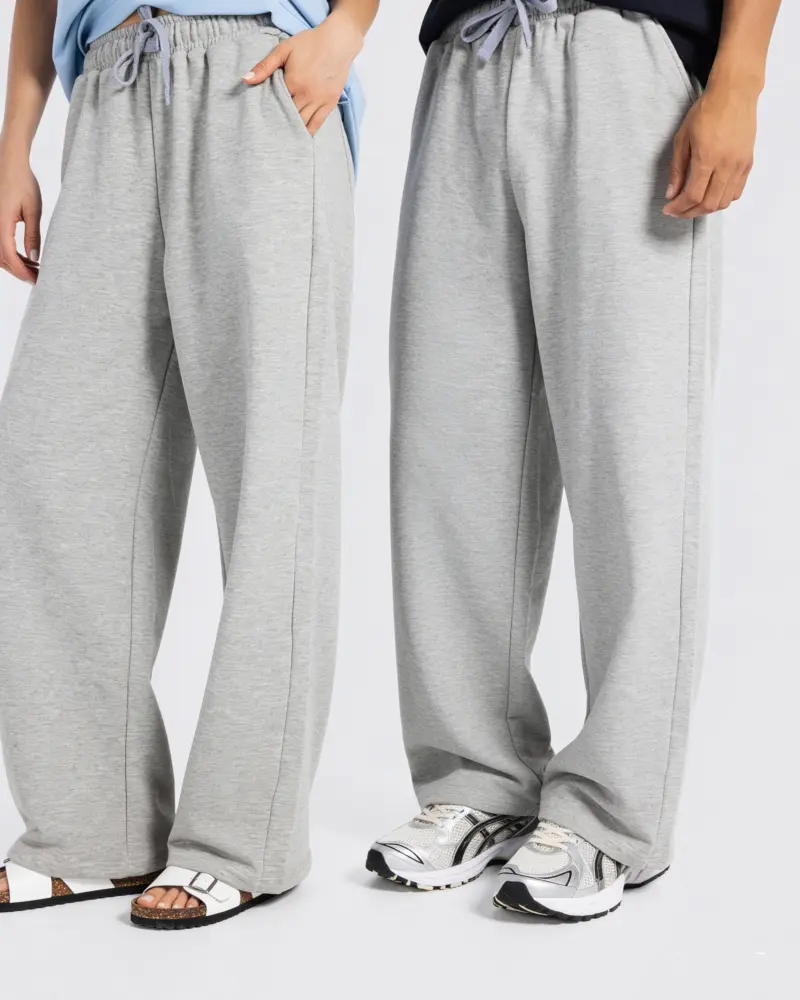 Wide-Leg Sweat Pants-gray10 Wide-Leg Sweat Pants – Gray – Anti Basic streetwear Egypt (photo 10)