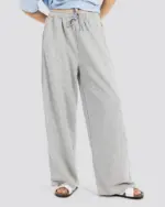 Wide-Leg Sweat Pants – Gray – Anti Basic streetwear Egypt (photo 6)