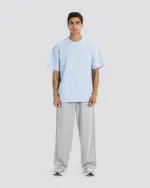 Wide-Leg Sweat Pants – Gray – Anti Basic streetwear Egypt