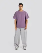 Ant Logo Relaxed T-Shirt – Light purple – Anti Basic streetwear Egypt