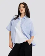 Boxy Embroidered Shirt – Anti Basic streetwear Egypt (photo 8)