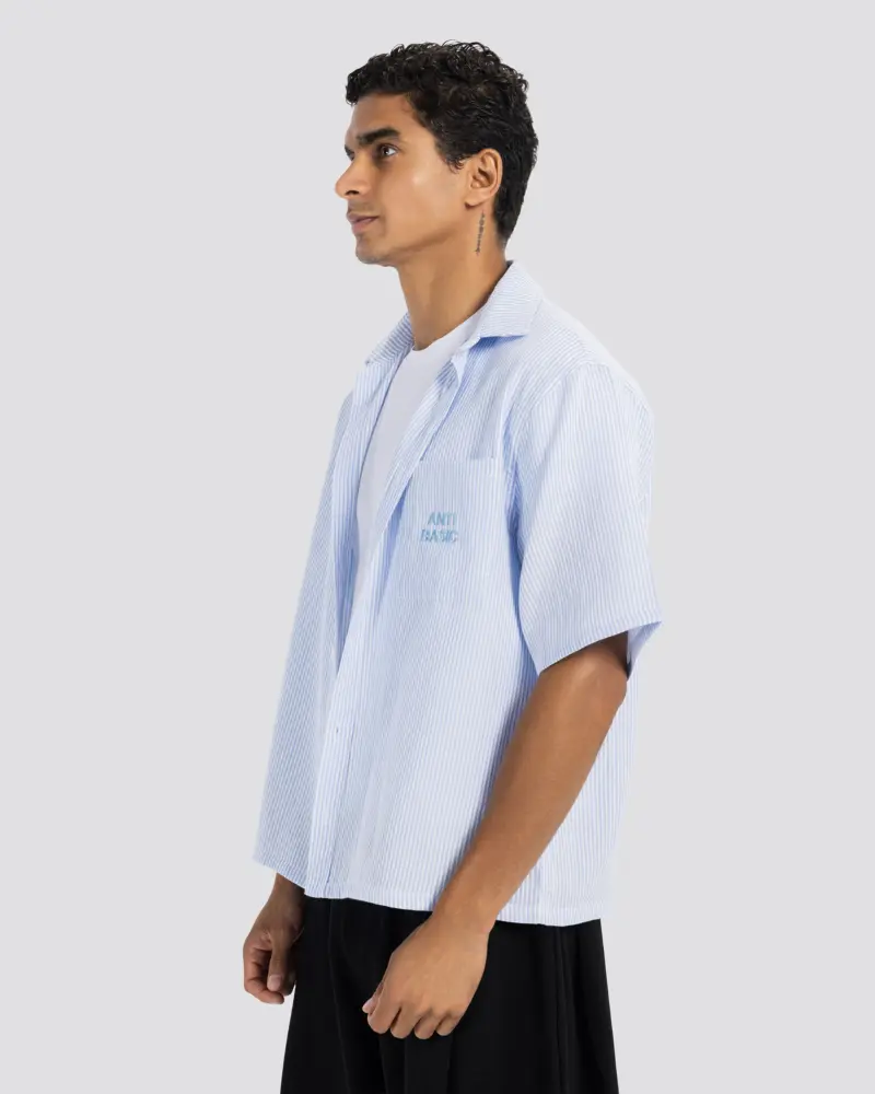 Boxy Embroidered Shirt – Anti Basic streetwear Egypt (photo 1)