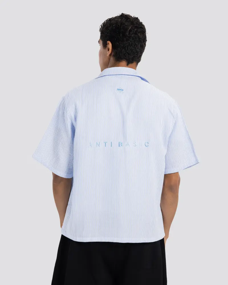 Boxy Embroidered Shirt – Anti Basic streetwear Egypt (photo 3)