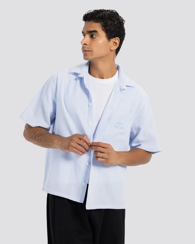 Boxy Embroidered Shirt – Anti Basic streetwear Egypt (photo 4)