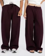 Cotton Two-Tuck Pants – Burgundy – Anti Basic streetwear Egypt (photo 11)