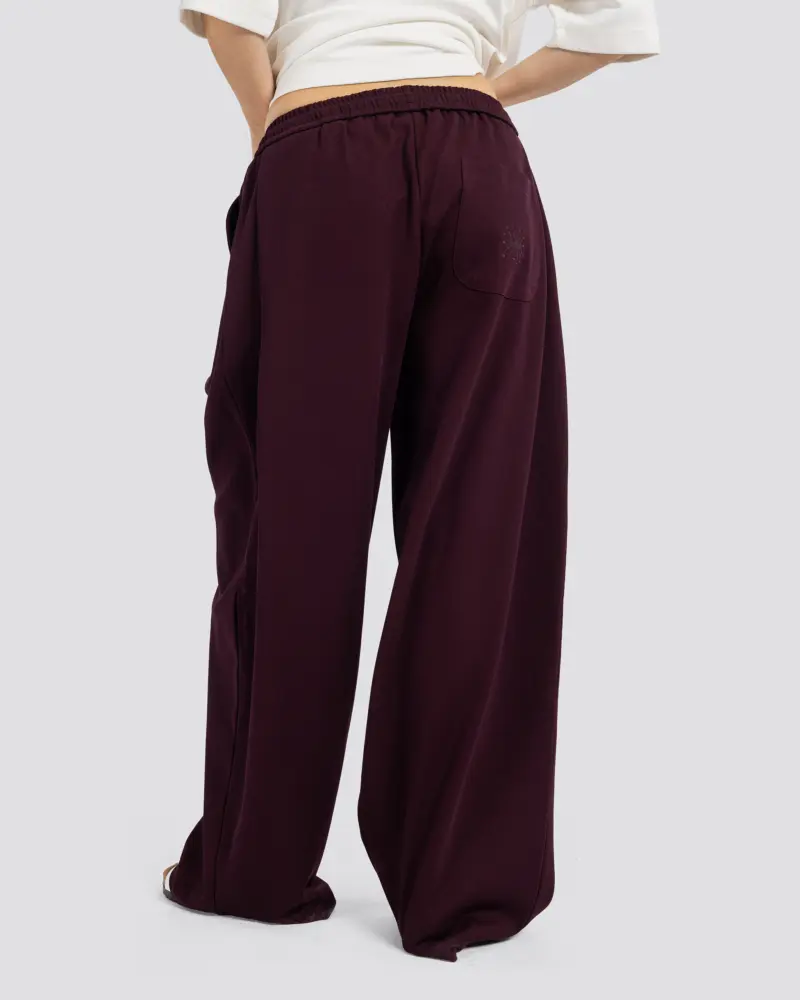 Cotton Two-Tuck Pants – Burgundy – Anti Basic streetwear Egypt (photo 8)