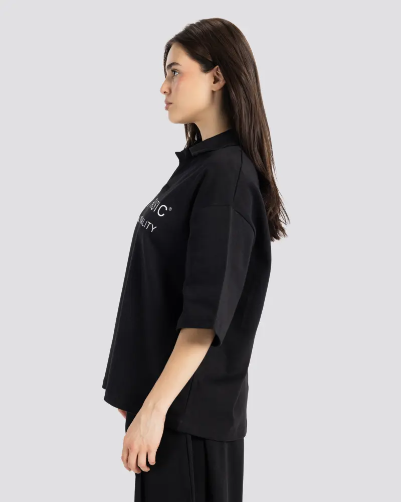 Printed Short-Sleeve Polo Shirt – Anti Basic streetwear Egypt (photo 8)