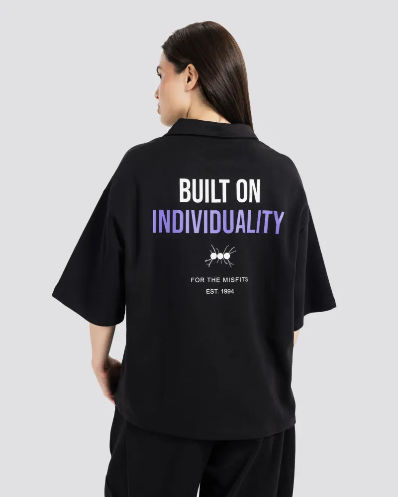 Printed Short-Sleeve Polo Shirt – Anti Basic streetwear Egypt (photo 9)