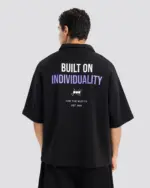 Printed Short-Sleeve Polo Shirt – Anti Basic streetwear Egypt (photo 4)