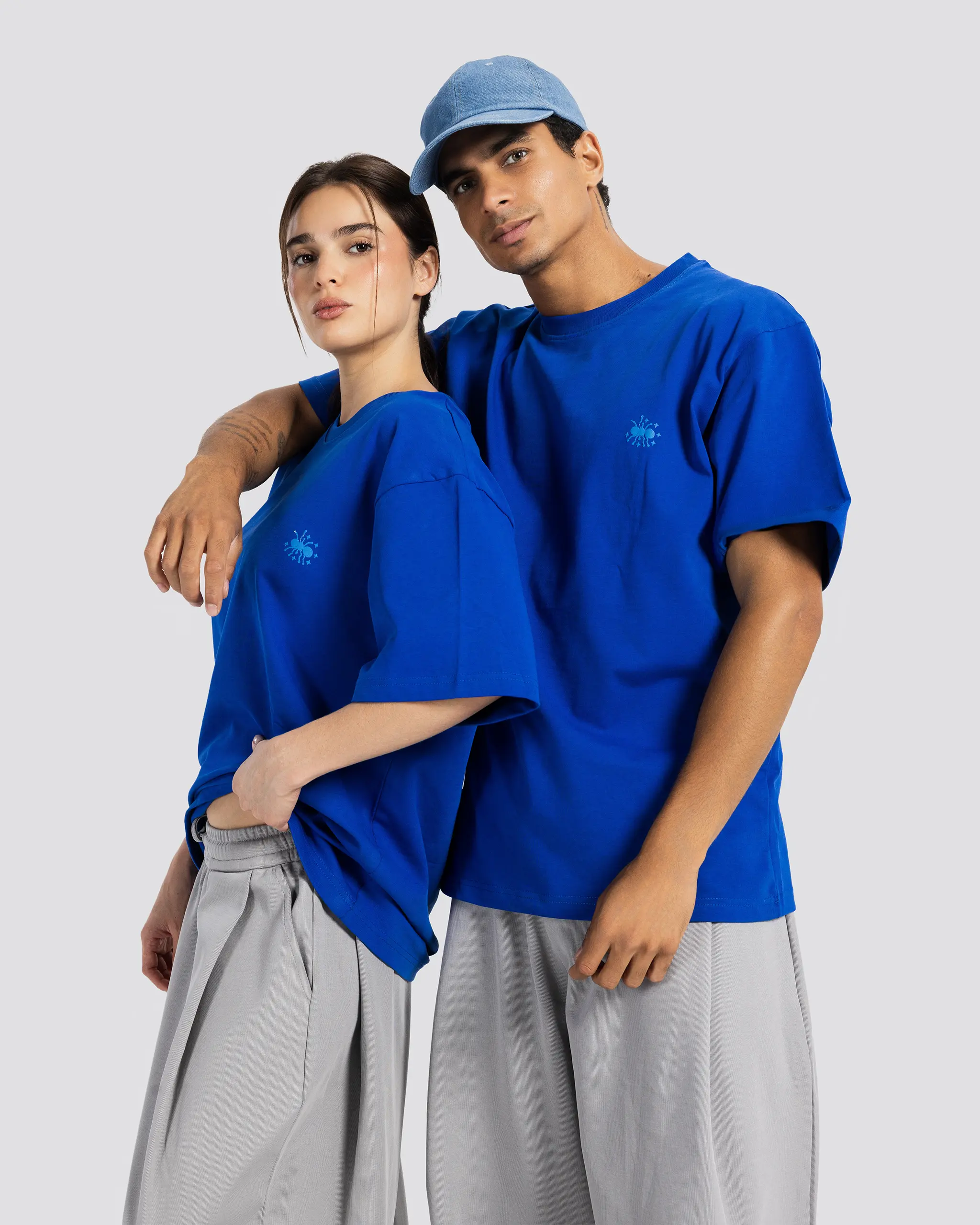 Relaxed Ant Graphic T-Shirt 9 Relaxed Ant Graphic T-Shirt – Blue – Anti Basic streetwear Egypt