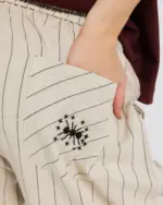 Wide-leg striped linen trousers – Anti Basic streetwear Egypt (photo 9)