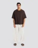 Relaxed Striped Linen Trousers – Anti Basic streetwear Egypt (photo 1)