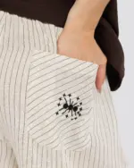Relaxed Striped Linen Trousers – Anti Basic streetwear Egypt (photo 9)